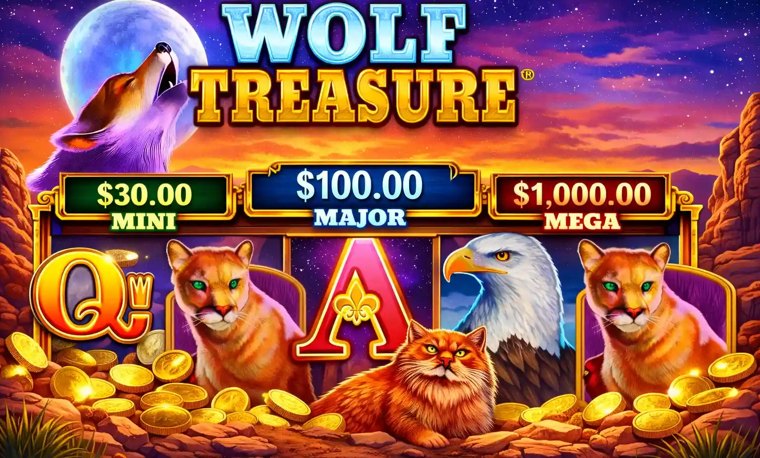 Wolf Treasure Slot Features